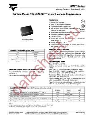 SM6T12AHE3/5B datasheet  